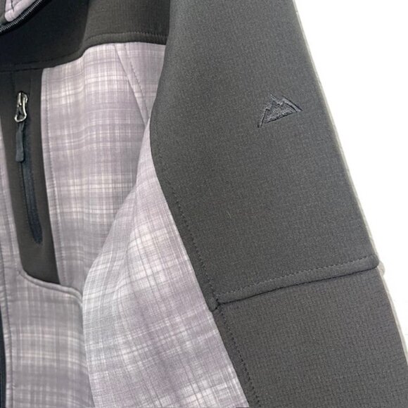 SNOZU Jacket Mens XL Black Gray PERFORMANCE Fleece Full Zip Outdoor Top - Picture 7 of 8